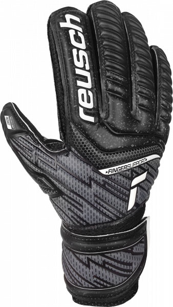 Reusch Attrakt Resist Finger Support Junior 5172610 7700 black front